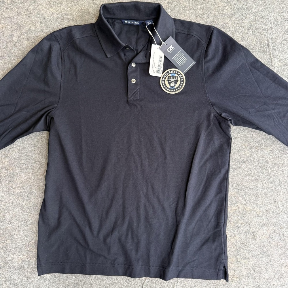 Philadelphia Union Shirt Polo Mens Large Blue MLS Soccer Cutter & Buck